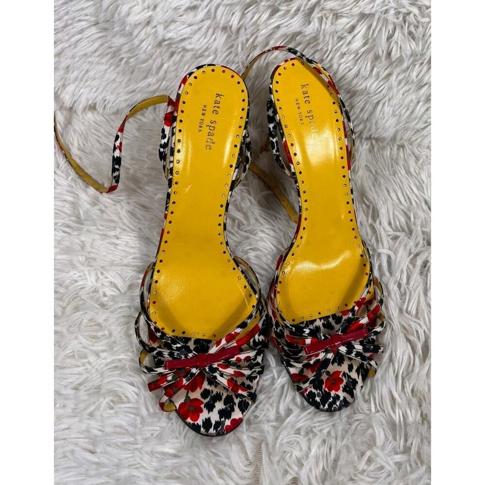 Kate Spade Yellow and Red Heels